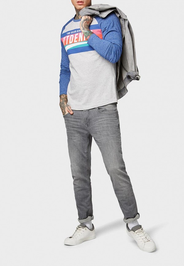 

Лонгслив Tom Tailor Denim, Tom Tailor Denim TO793EMEOUY5, Серый