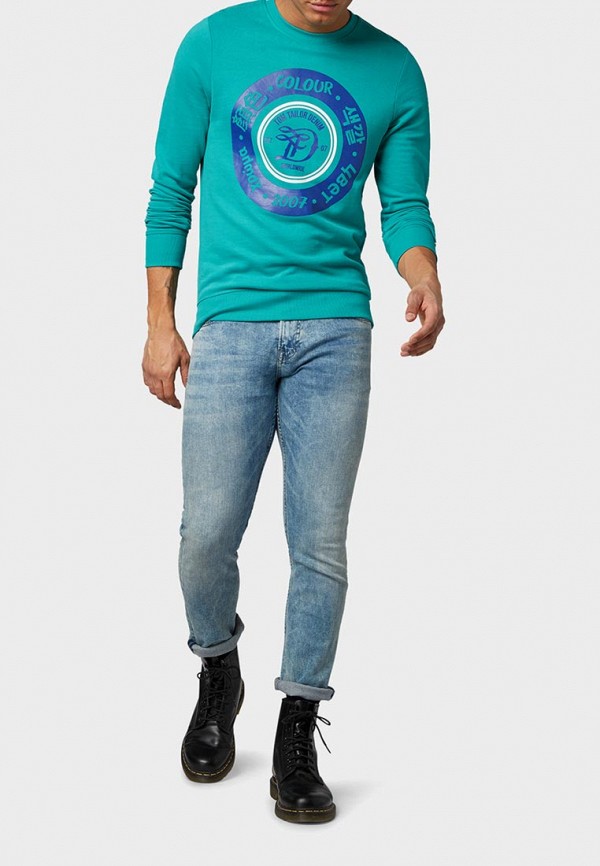 

Свитшот Tom Tailor Denim, Бирюзовый