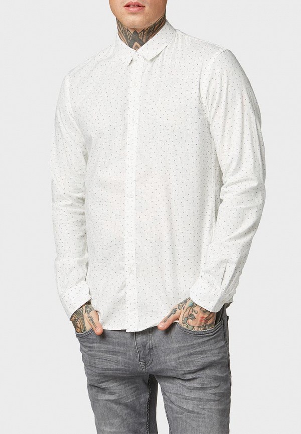 

Рубашка Tom Tailor Denim, Белый, Tom Tailor Denim TO793EMEOUZ5