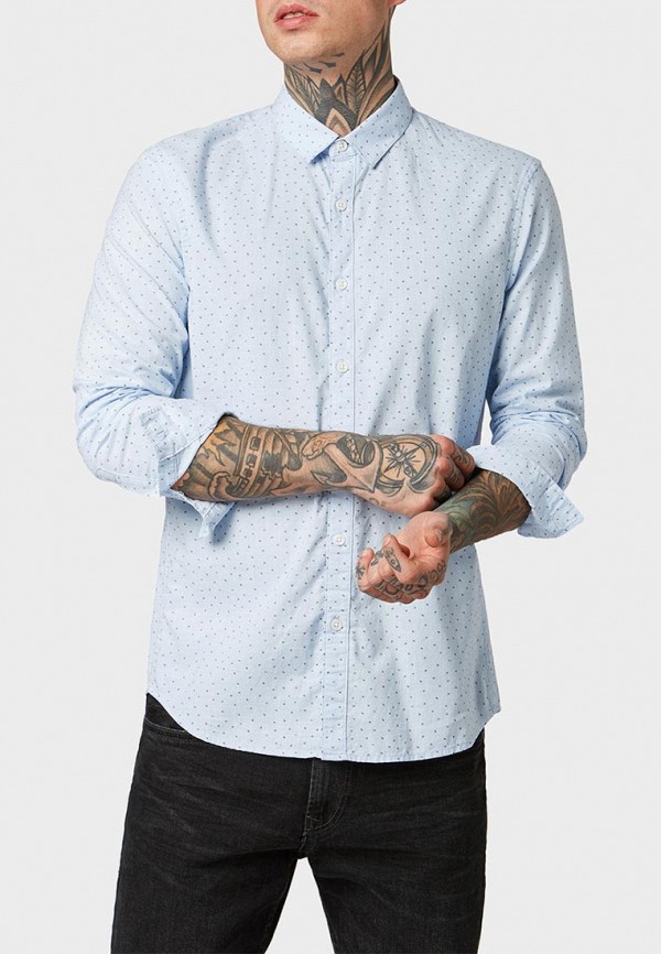 

Рубашка Tom Tailor Denim, Tom Tailor Denim TO793EMEOUZ6, Голубой