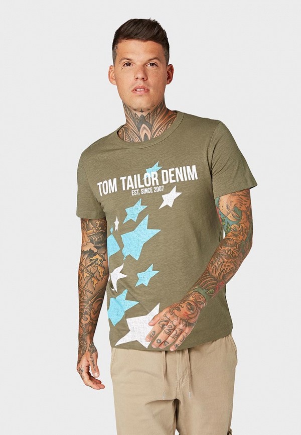 

Футболка Tom Tailor Denim, Хаки