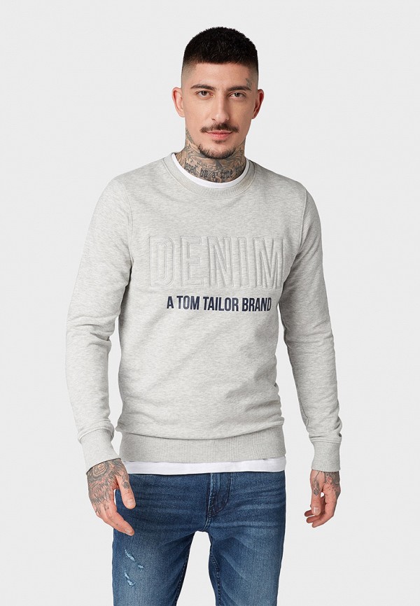 

Свитшот Tom Tailor Denim, Серый