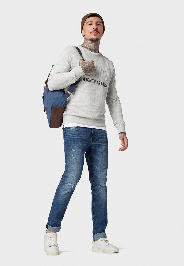 

Свитшот Tom Tailor Denim, Серый
