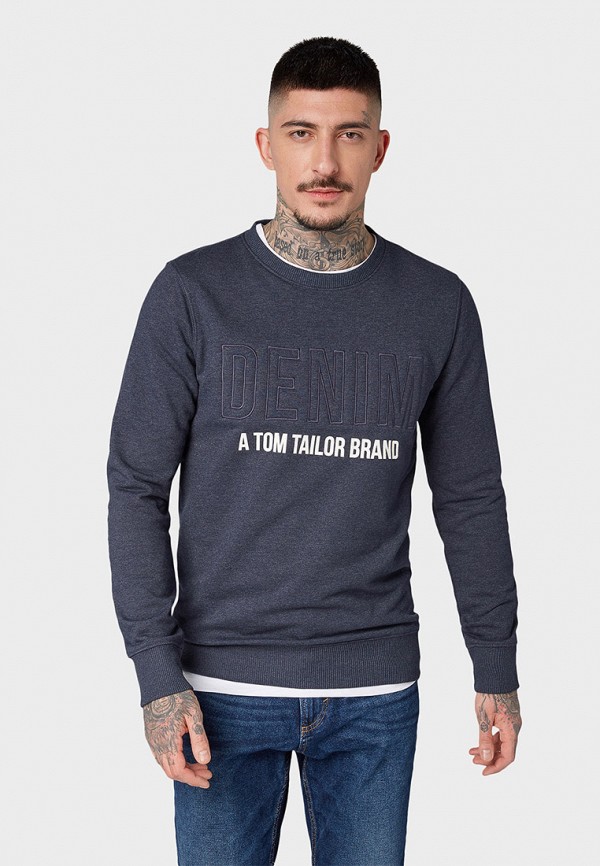 

Свитшот Tom Tailor Denim, Синий