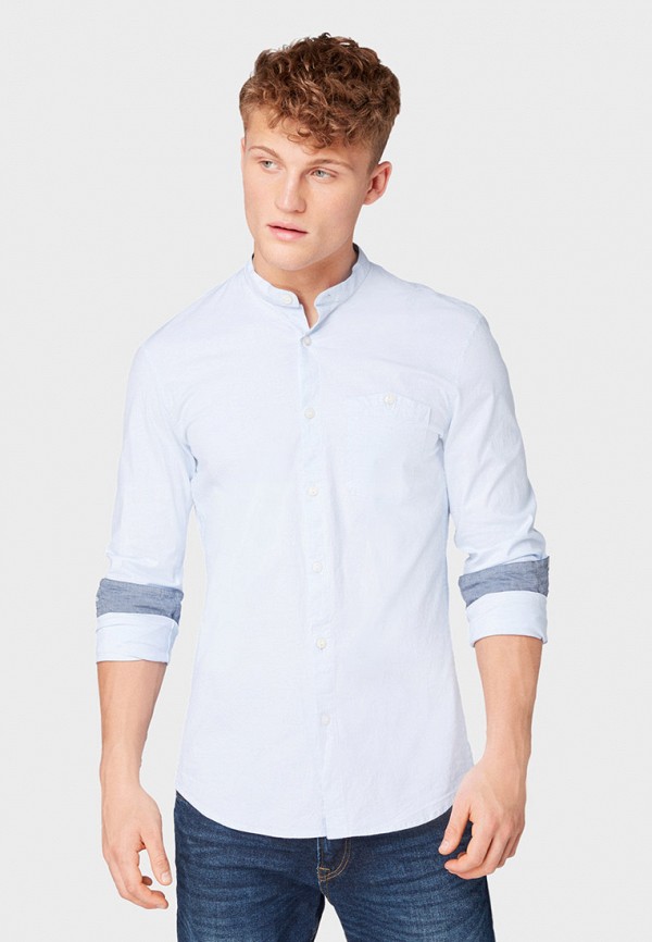 

Рубашка Tom Tailor Denim, Голубой, Tom Tailor Denim TO793EMGBCL3