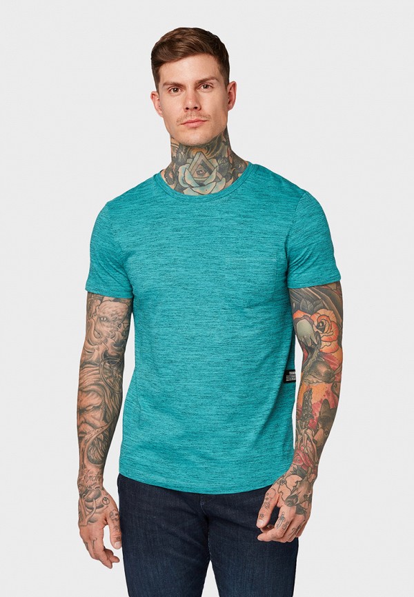 

Футболка Tom Tailor Denim, Бирюзовый, Tom Tailor Denim TO793EMGBCY8