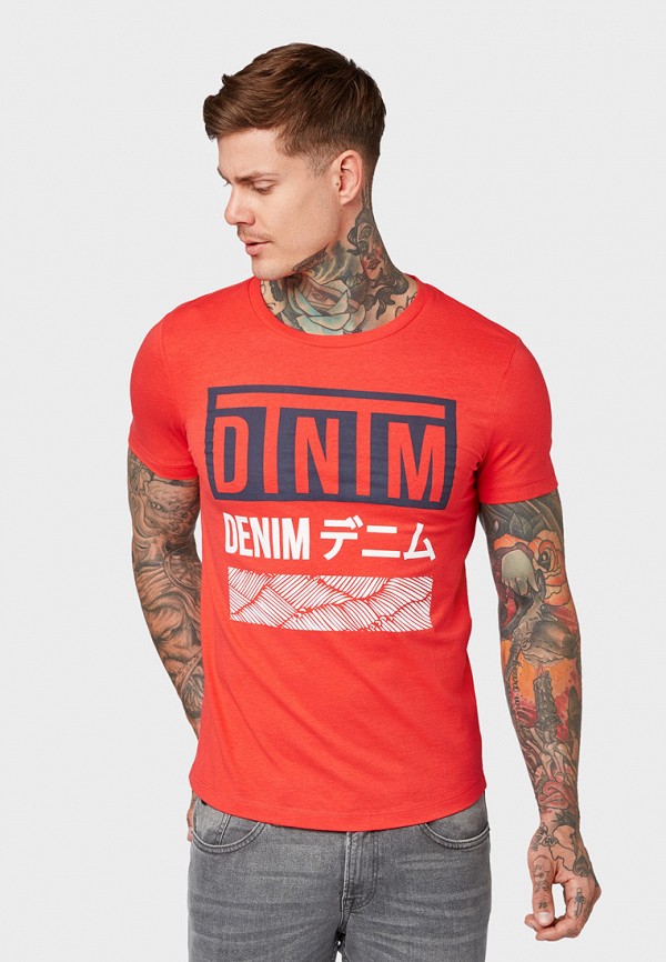 

Футболка Tom Tailor Denim, Красный, Tom Tailor Denim TO793EMGBDA8