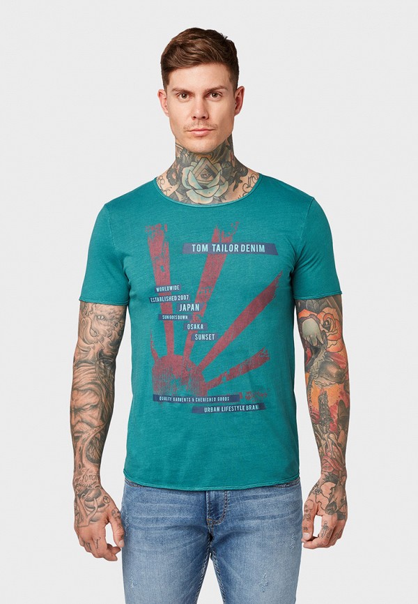 

Футболка Tom Tailor Denim, Бирюзовый