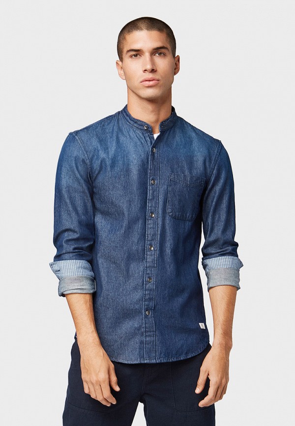 

Рубашка джинсовая Tom Tailor Denim, Синий, Tom Tailor Denim TO793EMGBDD5