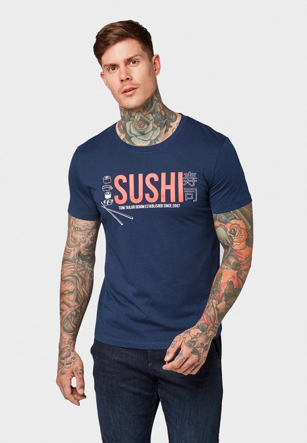 

Футболка Tom Tailor Denim, Синий