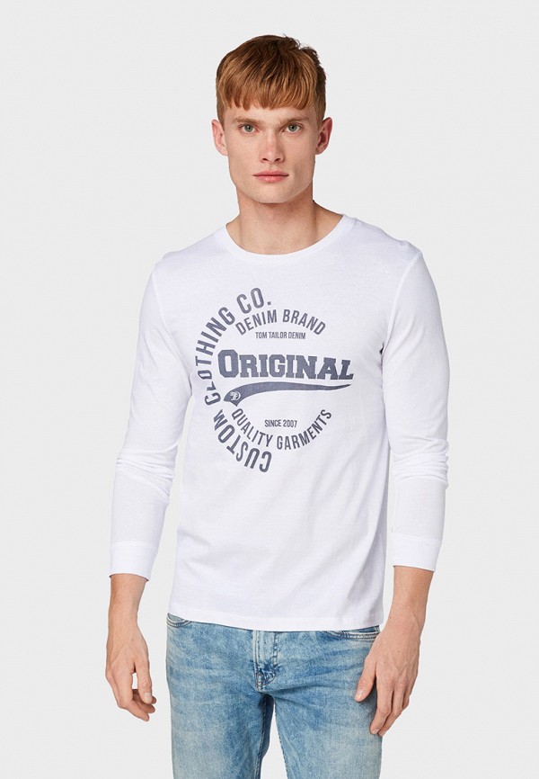 

Лонгслив Tom Tailor Denim, Белый