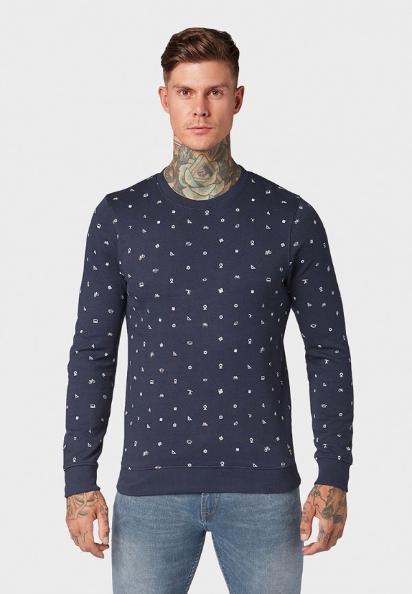 

Свитшот Tom Tailor Denim, Синий, Tom Tailor Denim TO793EMGBDJ2