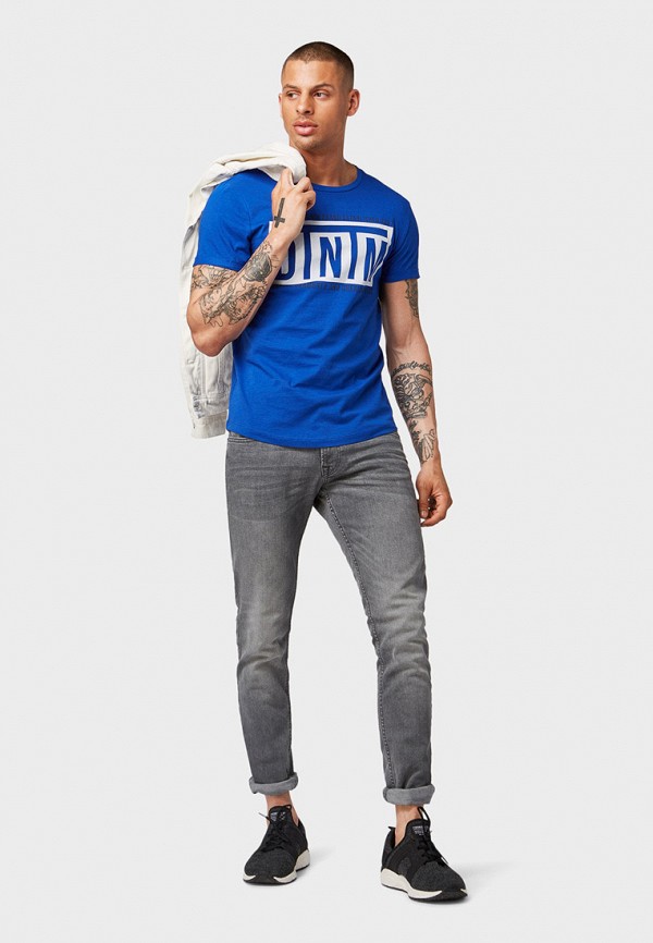 

Футболка Tom Tailor Denim, Tom Tailor Denim TO793EMGIRO2, Синий
