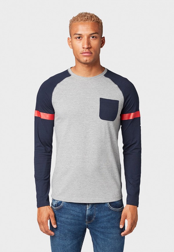 

Лонгслив Tom Tailor Denim, Серый