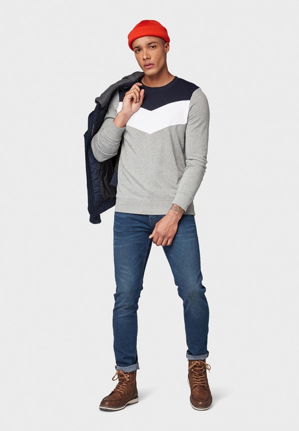 

Свитшот Tom Tailor Denim, Серый