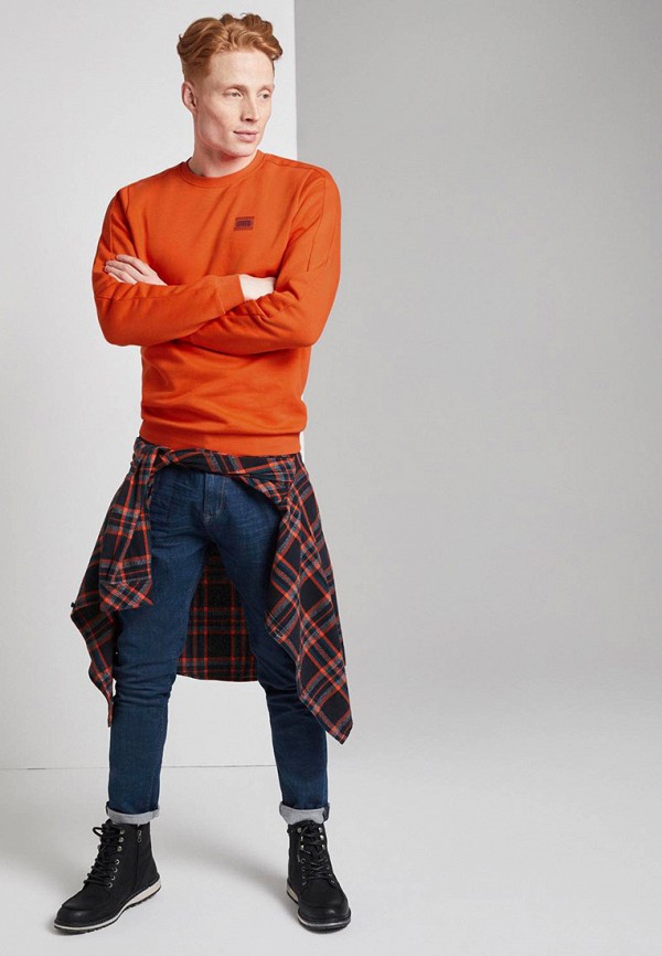 

Свитшот Tom Tailor Denim, Оранжевый, Tom Tailor Denim TO793EMHIMK4