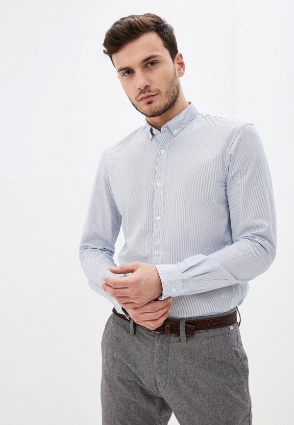 

Рубашка Tom Tailor Denim, Голубой, Tom Tailor Denim TO793EMHQEL8
