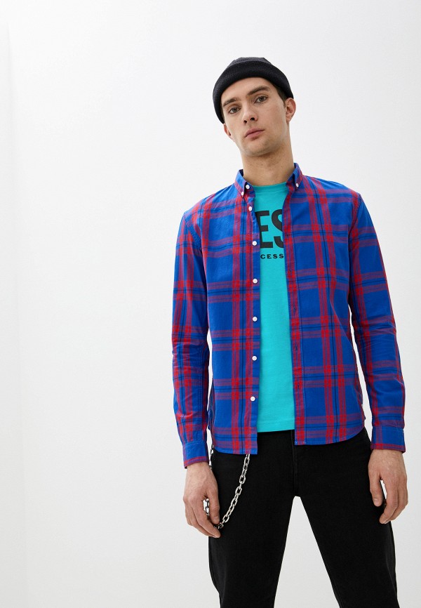 

Рубашка Tom Tailor Denim, Синий, Tom Tailor Denim TO793EMHQEM0