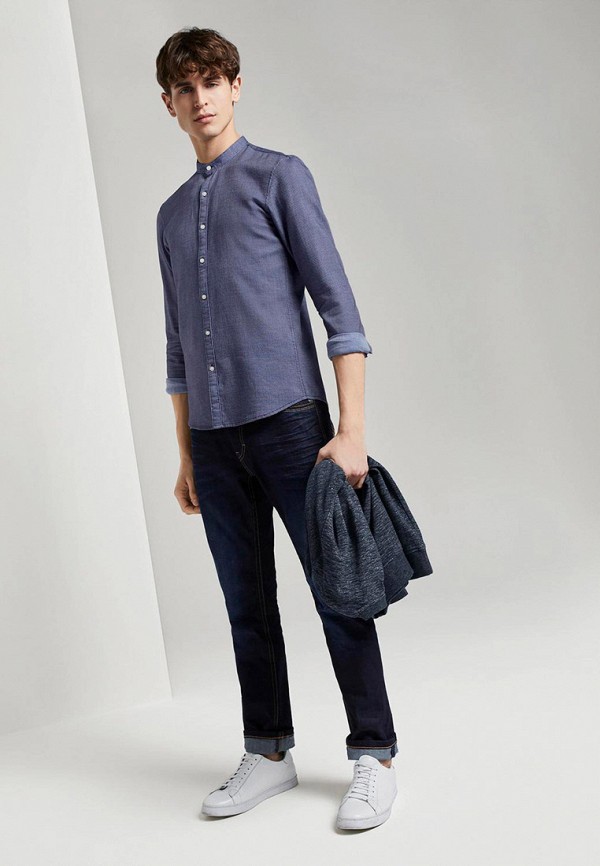 

Рубашка Tom Tailor Denim, Синий, Tom Tailor Denim TO793EMHQEM3