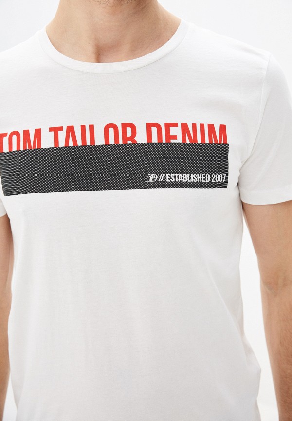 

Футболка Tom Tailor Denim, Белый, Tom Tailor Denim TO793EMHQEO5