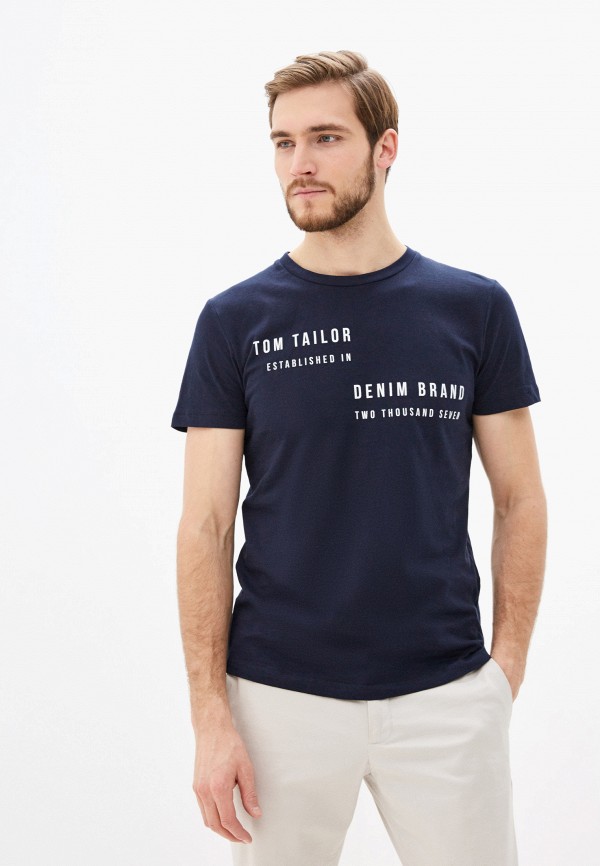 

Футболка Tom Tailor Denim, Синий, Tom Tailor Denim TO793EMHQEO8