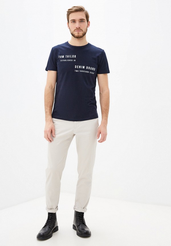

Футболка Tom Tailor Denim, Синий, Tom Tailor Denim TO793EMHQEO8