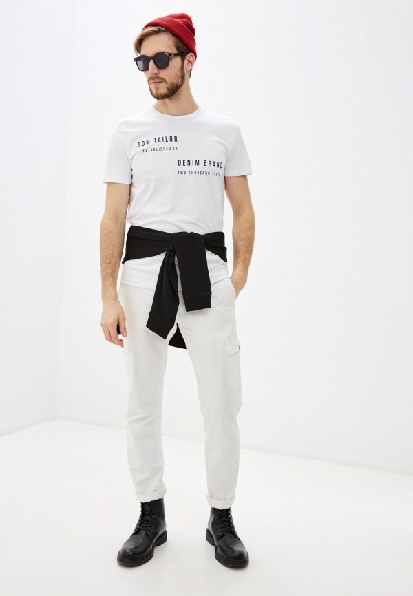 

Футболка Tom Tailor Denim, Белый, Tom Tailor Denim TO793EMHQEP0