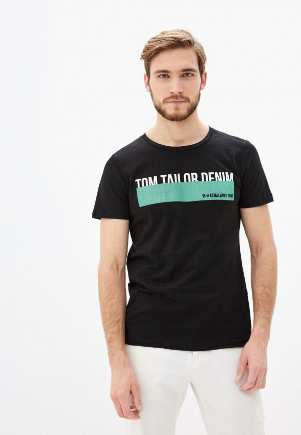 

Футболка Tom Tailor Denim, Черный, Tom Tailor Denim TO793EMHQJJ1