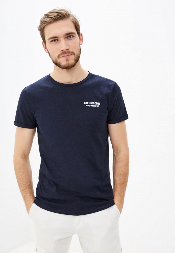 

Футболка Tom Tailor Denim, Синий, Tom Tailor Denim TO793EMHQJJ3