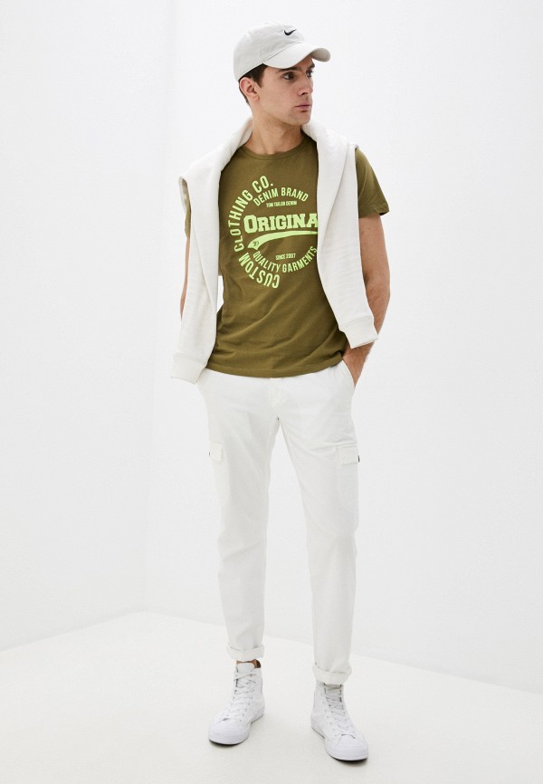 

Футболка Tom Tailor Denim, Хаки, Tom Tailor Denim TO793EMHQJK4