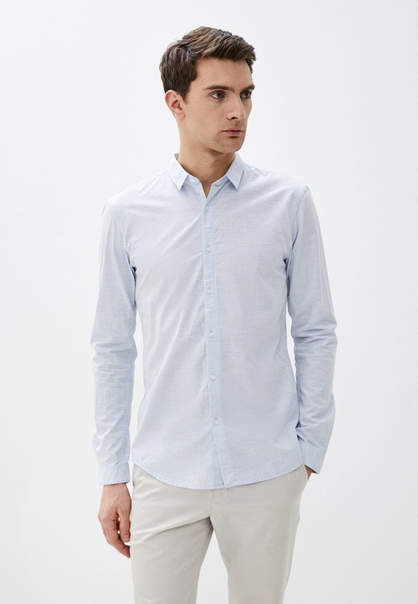 

Рубашка Tom Tailor Denim, Голубой, Tom Tailor Denim TO793EMHQJM4
