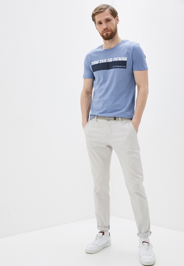 

Футболка Tom Tailor Denim, Голубой, Tom Tailor Denim TO793EMIARQ8