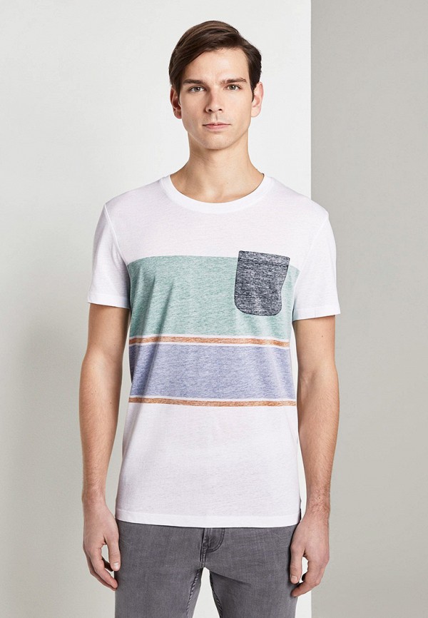 

Футболка Tom Tailor Denim, Белый, Tom Tailor Denim TO793EMIAYI9