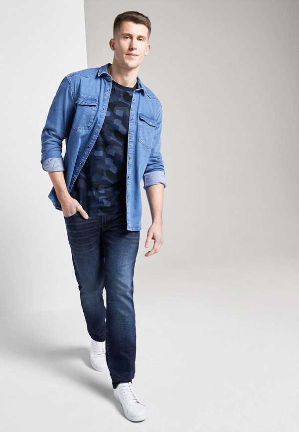 

Футболка Tom Tailor Denim, Синий, Tom Tailor Denim TO793EMIAYJ2
