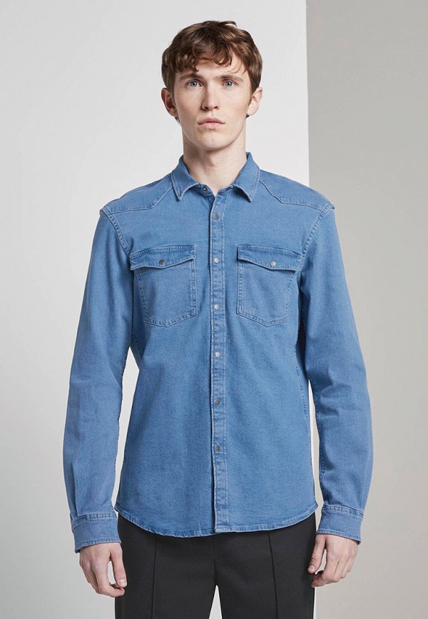 

Рубашка джинсовая Tom Tailor Denim, Синий