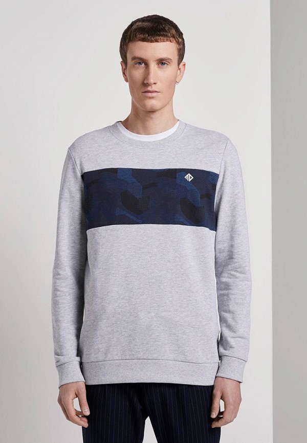 

Свитшот Tom Tailor Denim, Серый