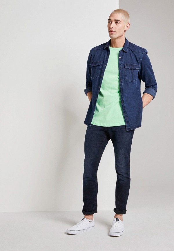 

Футболка Tom Tailor Denim, Бирюзовый, Tom Tailor Denim TO793EMIAYW9