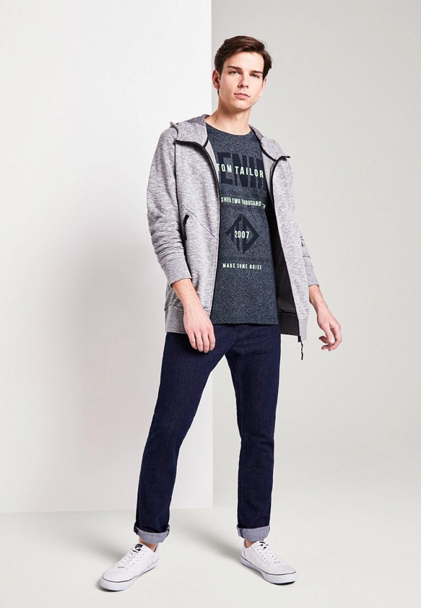 

Футболка Tom Tailor Denim, Серый, Tom Tailor Denim TO793EMIAYY3