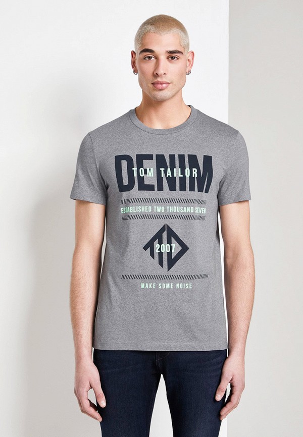 

Футболка Tom Tailor Denim, Серый, Tom Tailor Denim TO793EMIAYY5