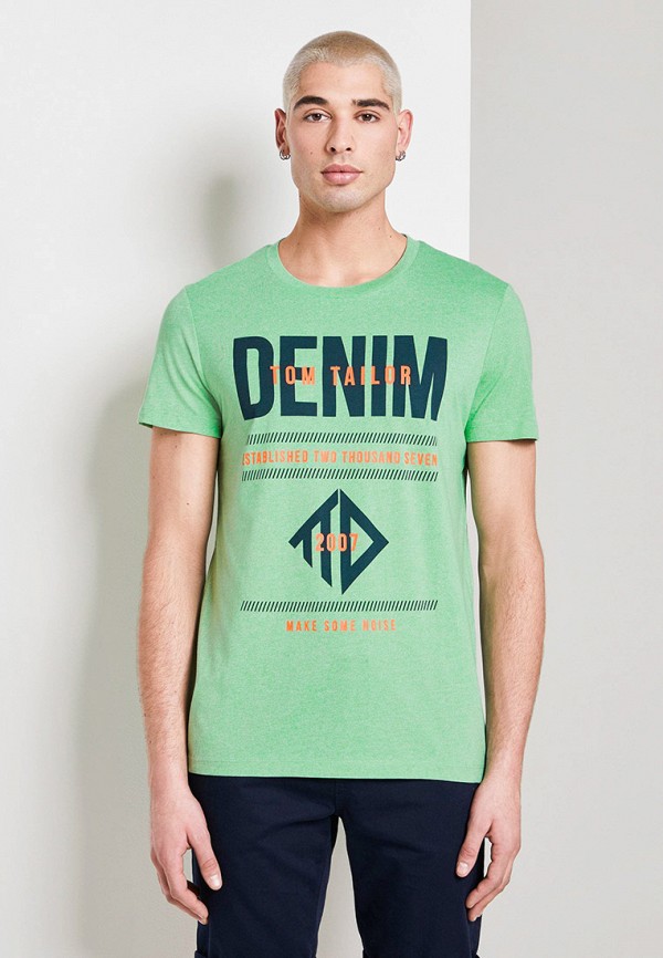 

Футболка Tom Tailor Denim, Зеленый, Tom Tailor Denim TO793EMIAYY6