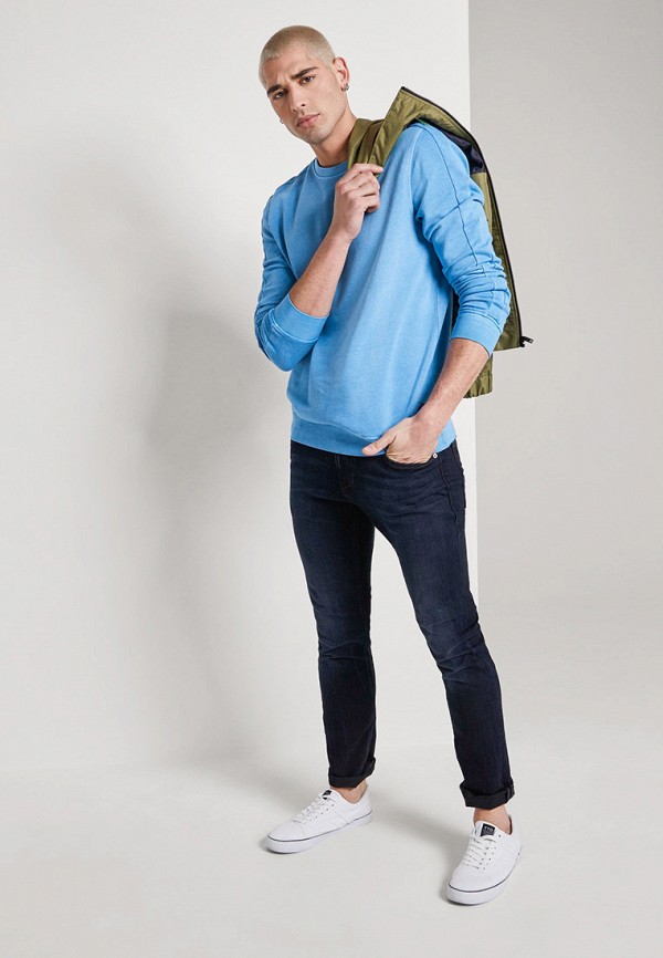

Свитшот Tom Tailor Denim, Голубой, Tom Tailor Denim TO793EMIAZE6