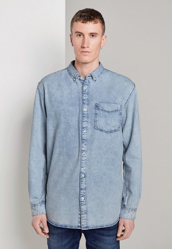 

Рубашка джинсовая Tom Tailor Denim, Синий