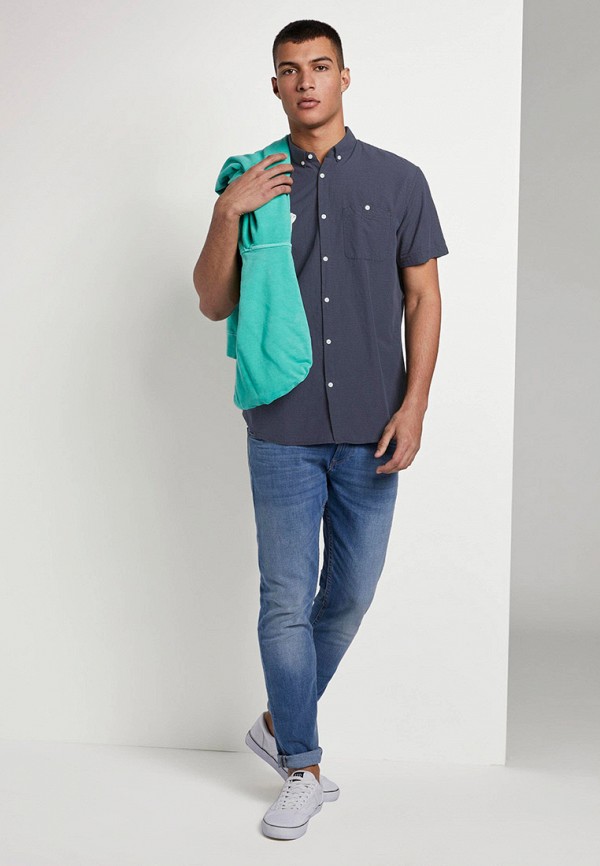 

Рубашка Tom Tailor Denim, Синий, Tom Tailor Denim TO793EMJCPG1