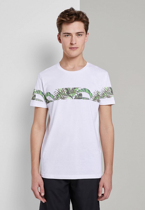 

Футболка Tom Tailor Denim, Бирюзовый, Tom Tailor Denim TO793EMJTYM8