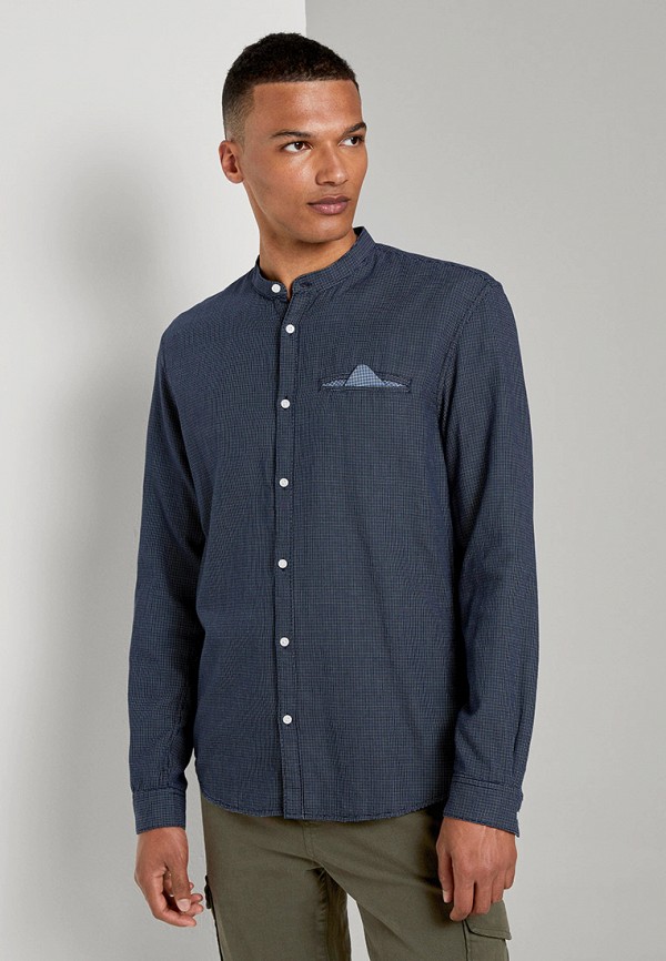

Рубашка Tom Tailor Denim, Синий, Tom Tailor Denim TO793EMKJSF3