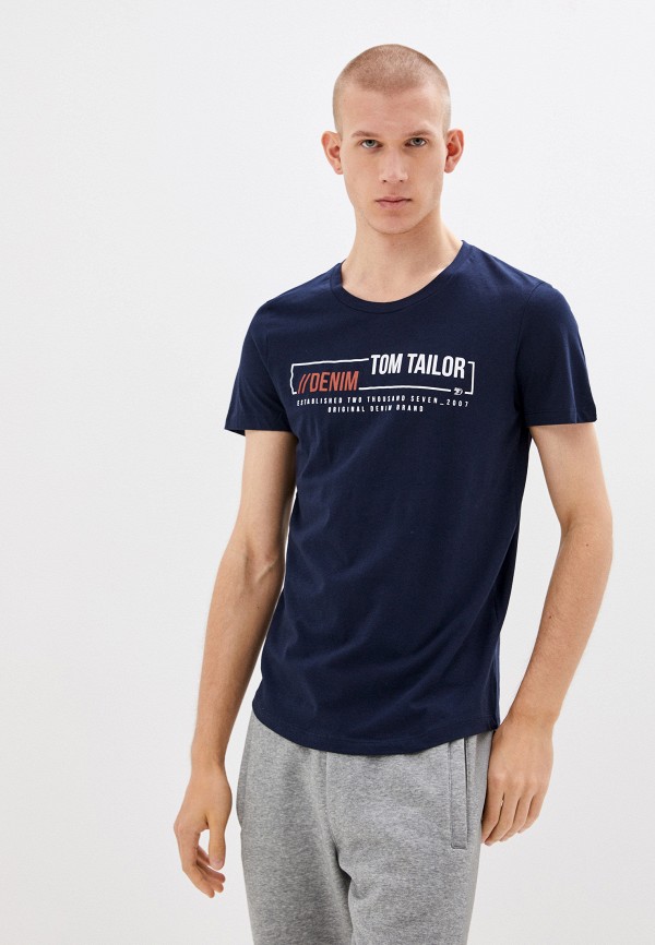 

Футболка Tom Tailor Denim, Синий, Tom Tailor Denim TO793EMKJSH7