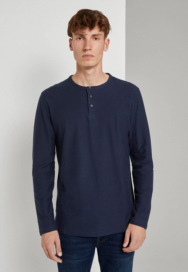 

Лонгслив Tom Tailor Denim, Синий, Tom Tailor Denim TO793EMKJSU8
