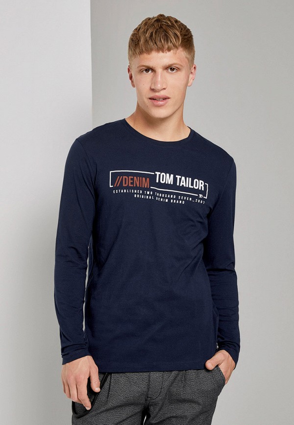 

Лонгслив Tom Tailor Denim, Синий