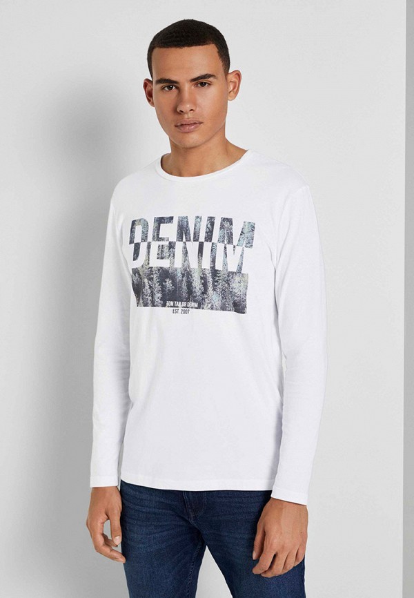 

Лонгслив Tom Tailor Denim, Белый, Tom Tailor Denim TO793EMLNJR1