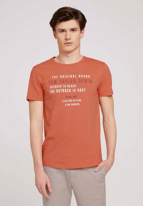 

Футболка Tom Tailor Denim, Оранжевый, Tom Tailor Denim TO793EMMTRY2